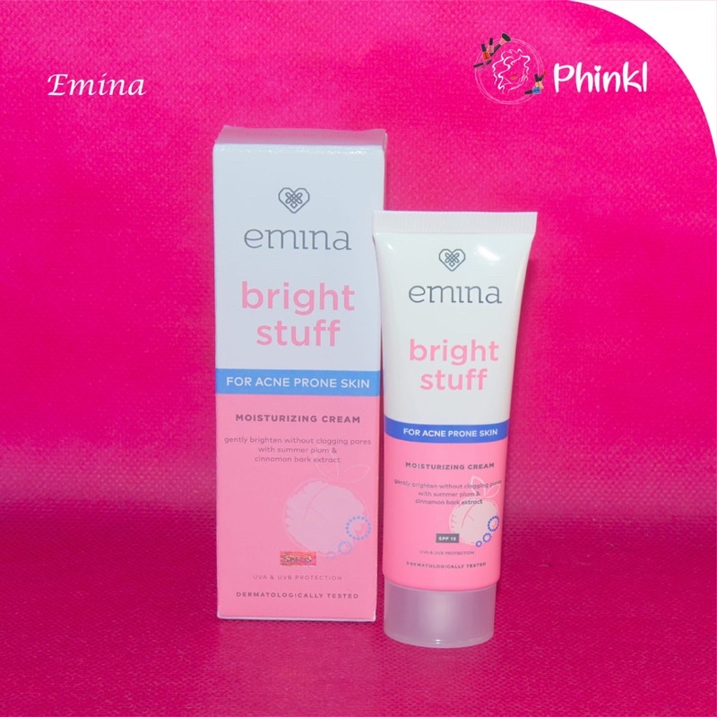 `ღ´ PHINKL `ღ´ ╰☆☆ 𝔢мιℕά ☆☆╮ Emina Bright Stuff For Acne Prone Skin Moisturizing Cream