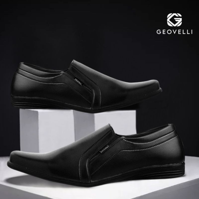 Sepatu Pantofel Pria Pantofel Hitam Pria Sepatu Fantofel Pria Sepatu Pantopel Pria G-1924 Geovelli