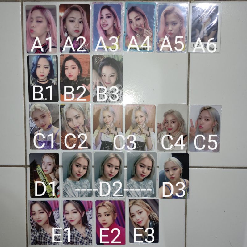 ITZY - Photocard Ryujin PC Shin Icy Wannabe Not Shy MMT 1 2 Guess Who Withfans No Bad Days Polaroid