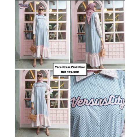 Versus City yara dress pink blue