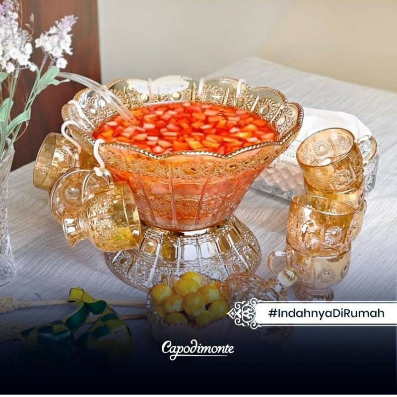 MANGKOK ES BUAH KRISTAL CAPODIMONTE