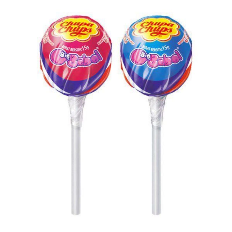 

permen big babol chupa chups / permen chupa chups big babol 10 pcs ( strawberry dan cola)