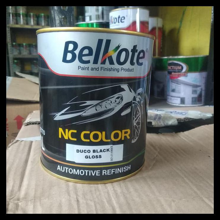  Cat  Nc Duco Black Gloss  Belkote 1 L Shopee Indonesia