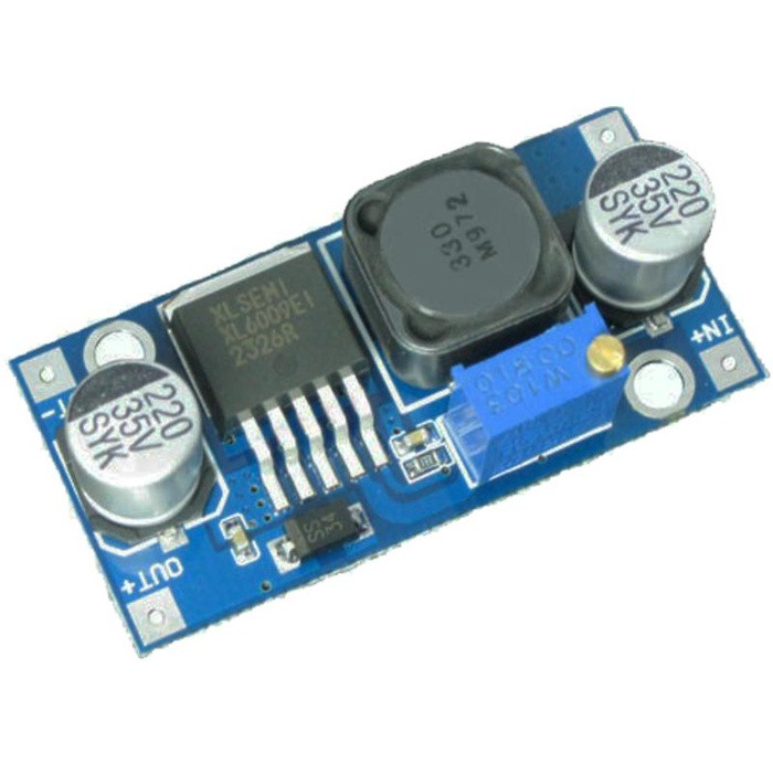 XL6009 adjustable DC DC step up module ultra compact input 3.5 sd 18V