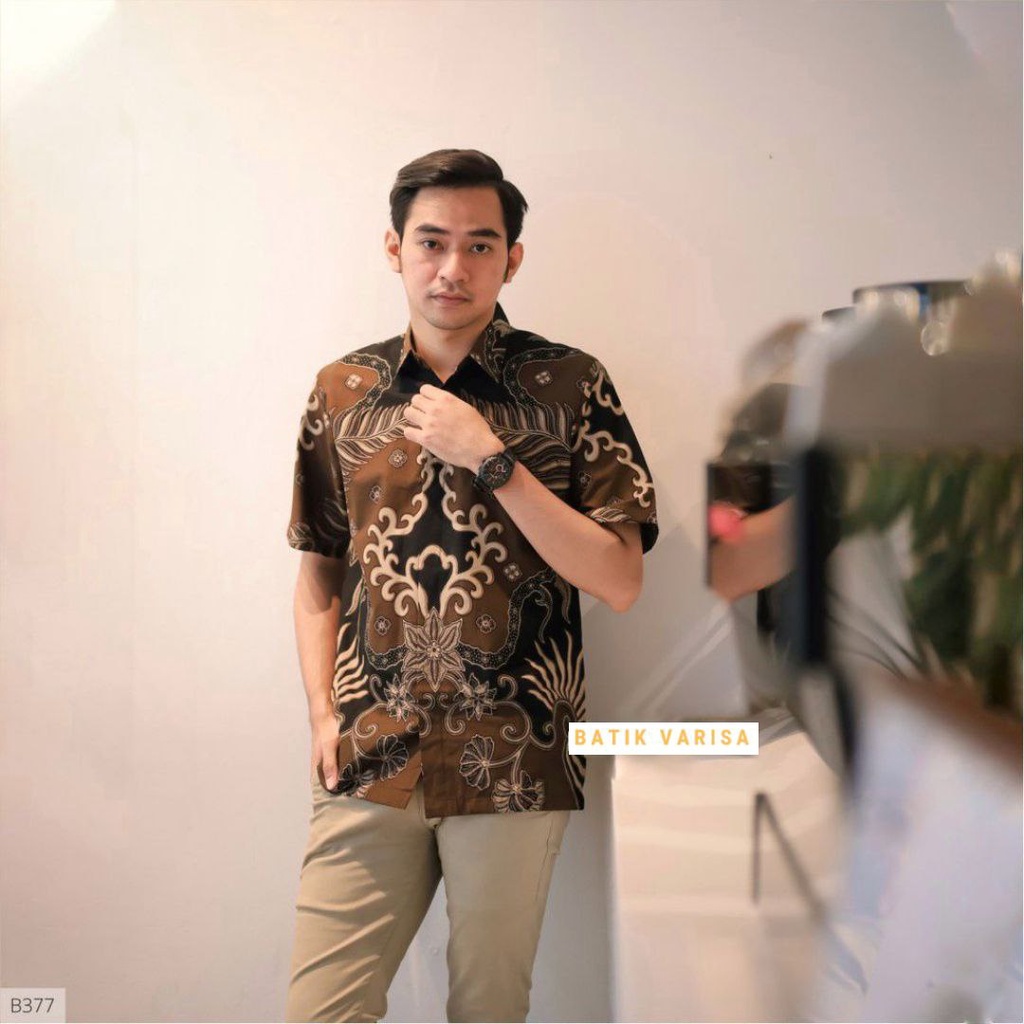 TERBARU Baju Batik Pria Gus Azmi Syubbanul Muslimin Batik Katun Halus Lengan Pendek M L XL XXL