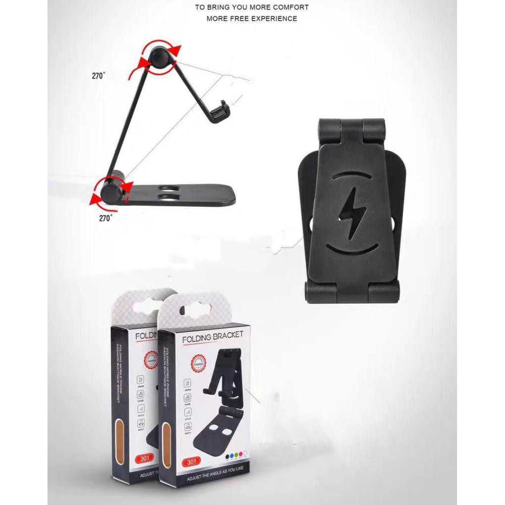 Dudukan Handphone Portable Penyanggan HP Portable Ergonomis Stand Folding Braket