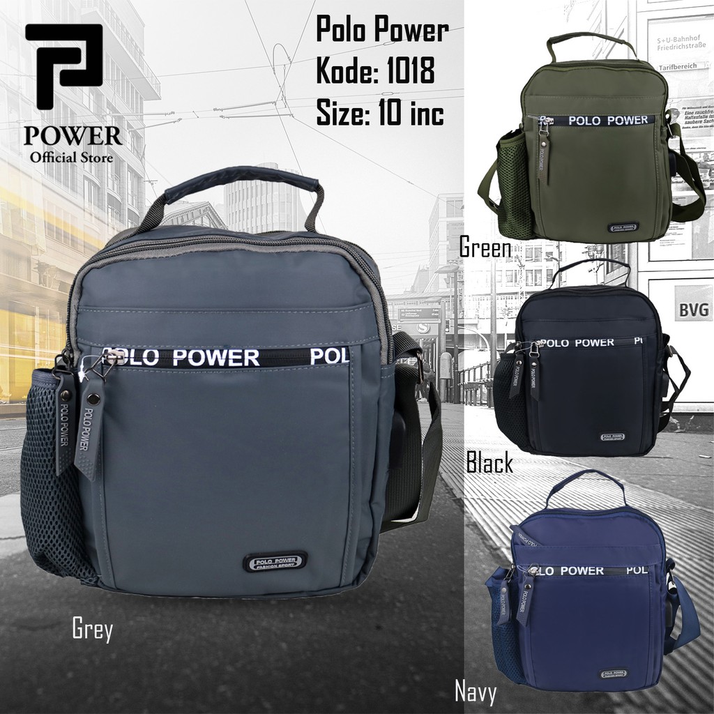 POLO POWER Tas Selempang Pria Tas Ipad USB Sling bag Import Tas Slempang Trendy Pria Waterproof