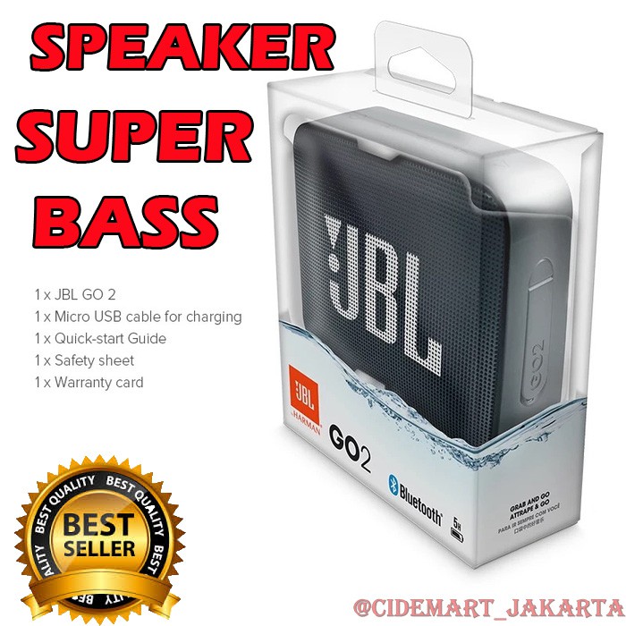 [BISA COD] SPEAKER PORTABLE JBL GO 2 SUPER BASS / SPEAKER BLUETOOTH JBL GO 2 / WIRELESS SPEAKER