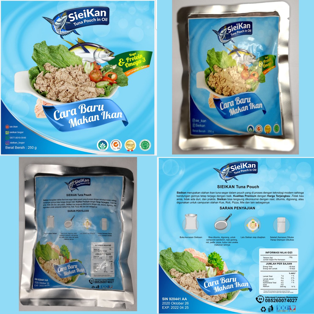 

Sieikan Tuna Pouch in Oil 250gr