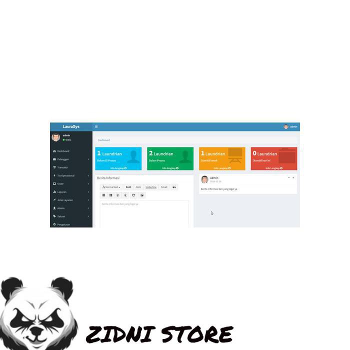 SOFTWARE APLIKASI SWA888 LAUNDRY BERBASIS WEB PHP LAUNDRY SOURCE CODE ORI