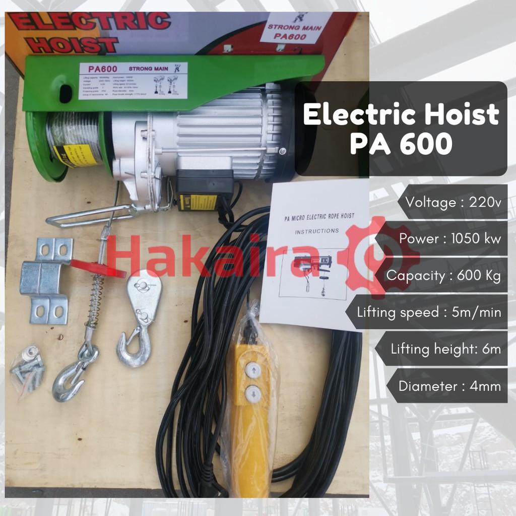 Katrol Listrik / Electric Hoist PA 600