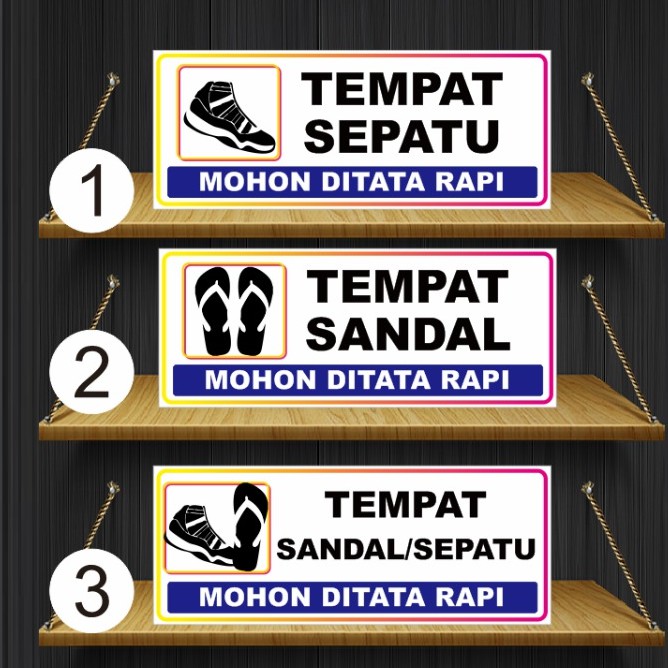 Jual Stiker Tempat Sandal Atau Tempat Sepatu Shopee Indonesia