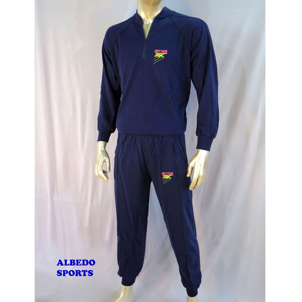 Jaket Training Parasut Asics Tiger Original 1 Set Celana Olahraga (Bisa Dipakai Bolak Balik Luar Dal