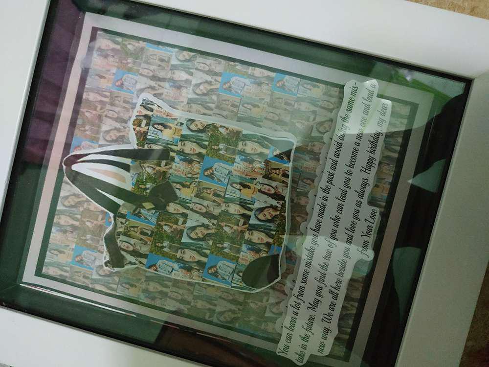 Scrap Frame Po Up ( Hiasan Dinding Custom Termurah Desain Kaligrafi Wedding Termurah