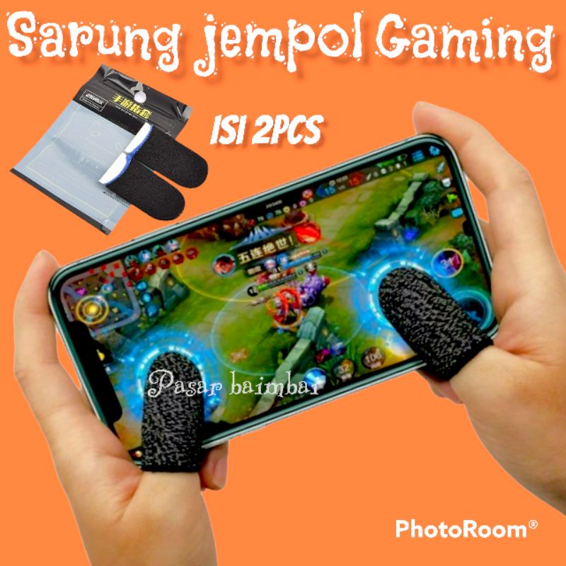 SARUNG JEMPOL BUAT GAME ISI 2PCS SARUNG JEMPOL GAMERS SARUNG JARI JEMPOL SEPASANG SARUNG JARI GAMING BANJARMASIN PASAR BAIMBAI