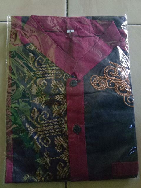 Baju Batik Pria Slimfit Modern Lengan Panjang Kombinasi Prada Sy4 Bi Premium Quality Mall