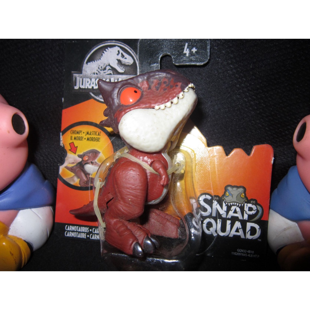 red Dilophosaurus merah wave 2 Jurassic world Snap Squad Figure