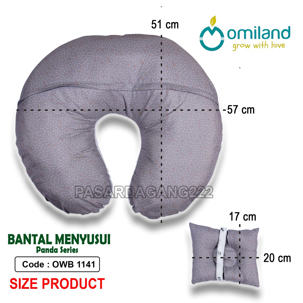 BANTAL MENYUSUI  OMILAND SERI PANDA FREE BANTAL PEYANG ARM