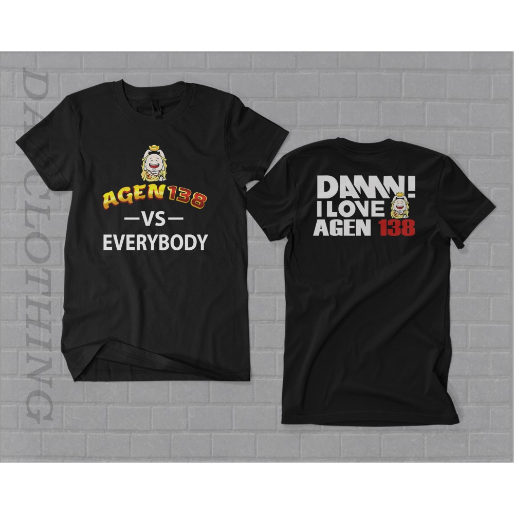 Kaos Damn I Love Agen Slot Online 138 Baju Distro Dewasa Cotton Combed 30s