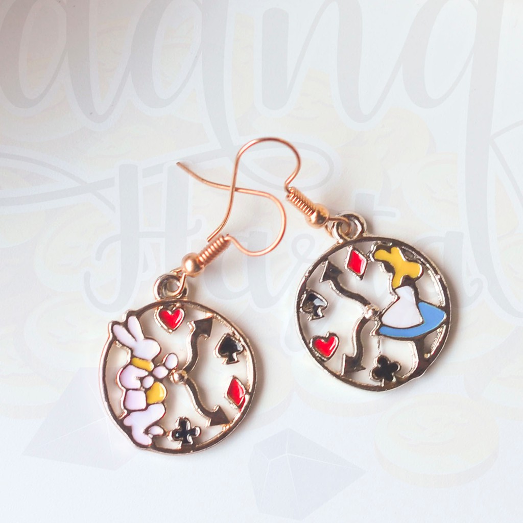 Anting Alice And Rabbit Alice in Wonderlands GH Earrings 203113