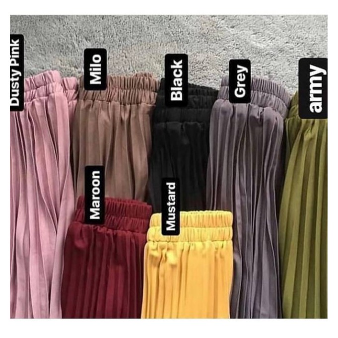 KIRANAOFFICIAL - ( COD ) (JUMBO )  Kulot Plisket Mayung Flare