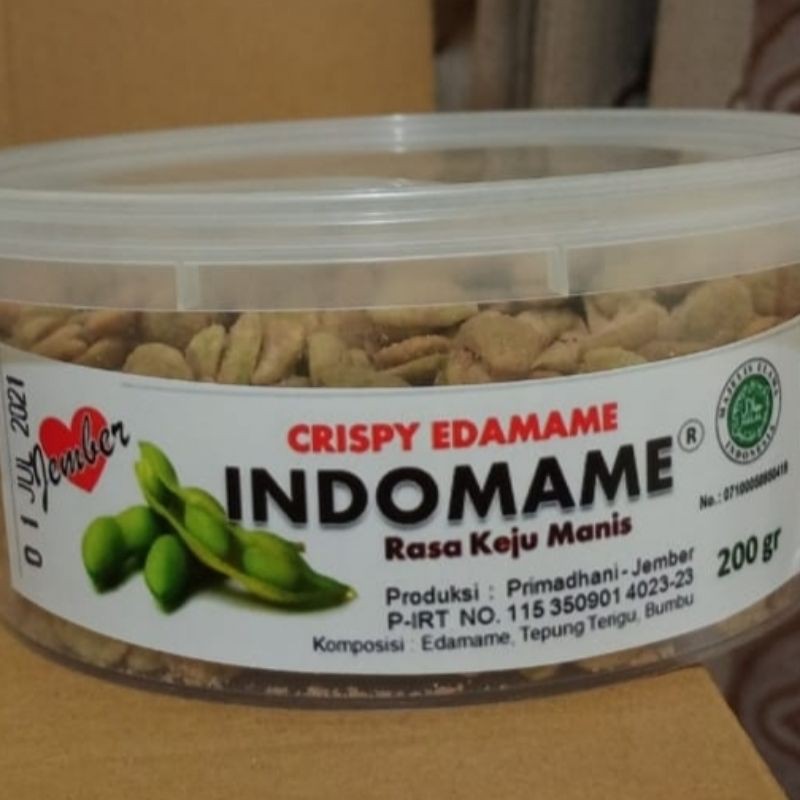 

Crispy Edamame Indomame Rasa Keju Manis