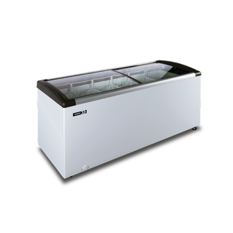 Chest Freezer ARTUGO SH520S / Display Cooler Curve Glass ARTUGO SH 520 S / Freezer Box SH520
