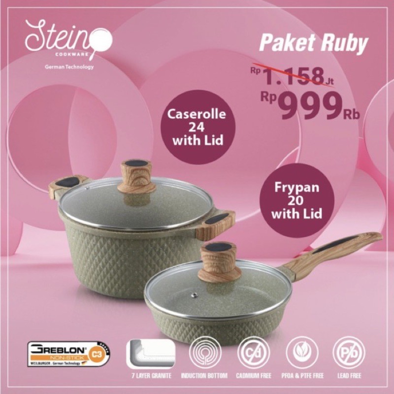 Paket Ruby steincookware