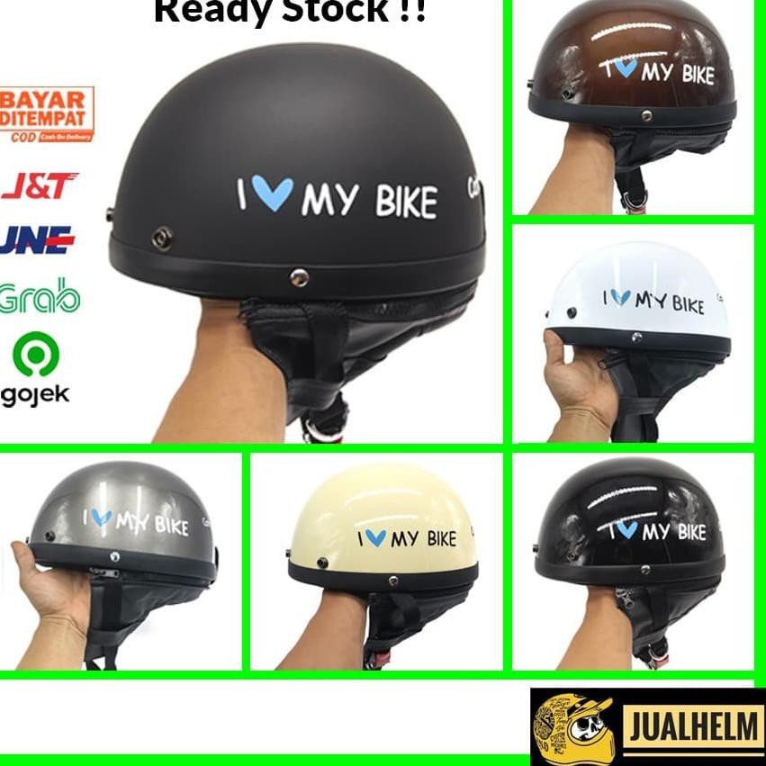 Helm Chips Pum Motif Vespa (Helm Chip/Helm Retro/Helm Bogo/Helm Vespa/Helm Klasik) 1I8