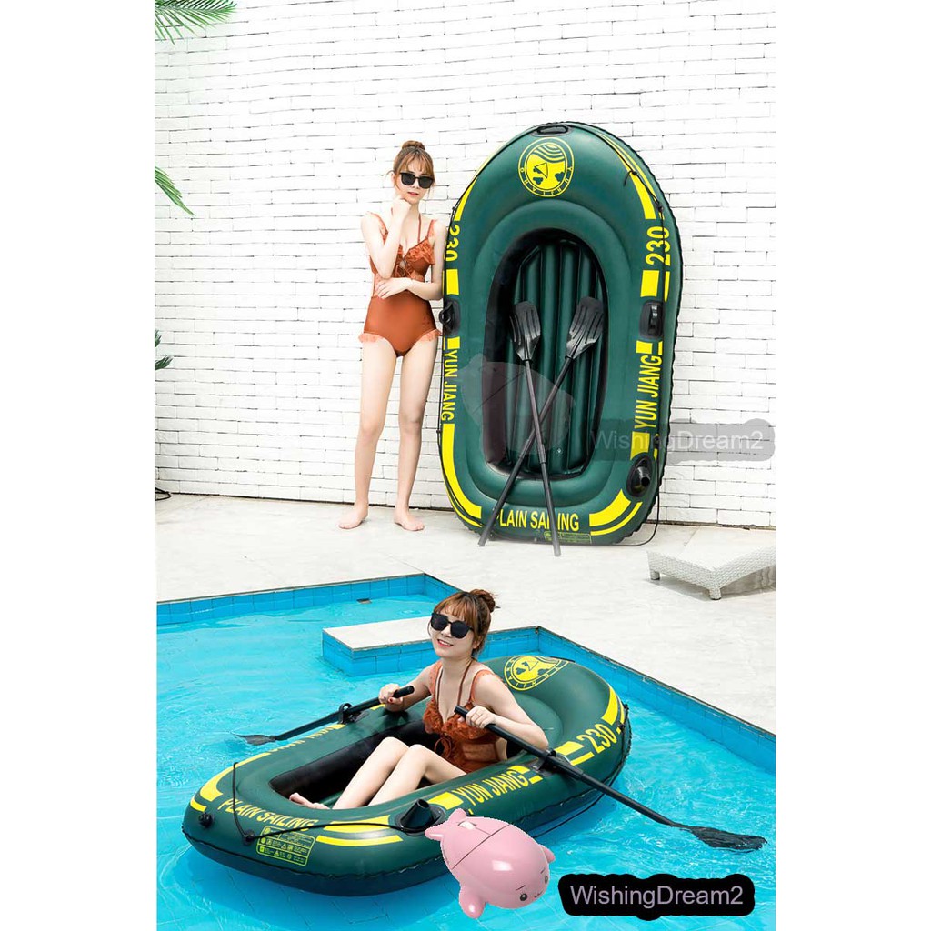 Dream YJ Perahu Karet Inflatable Boat 2 Orang 190 x 115cm - 230 - Green