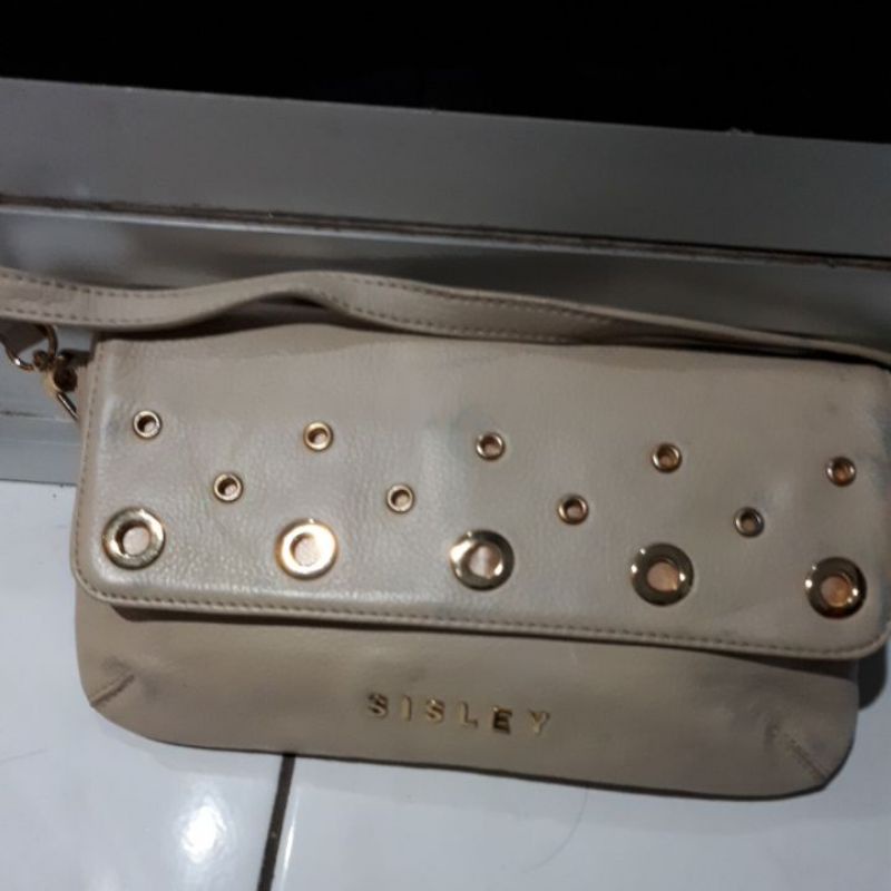 tas SISLEY fuul kulit asli preloved