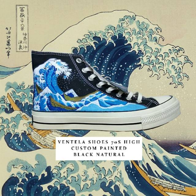  SEPATU  VENTELA BACK TO 70S HIGH SHOES PAINTING VENTELA 