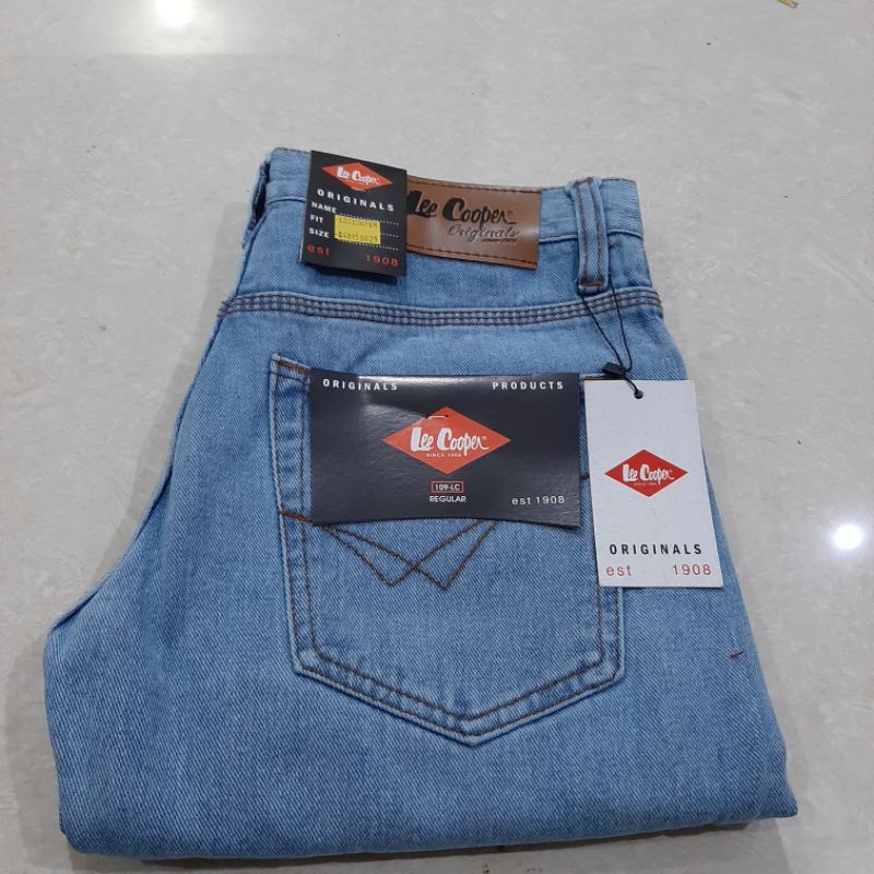 Celana jeans reguler pria size 28-38