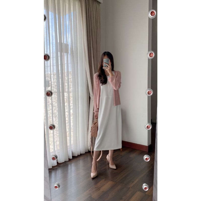 laura dress busui 132cm &amp; 115cm loose dress inner dress casual dress santai