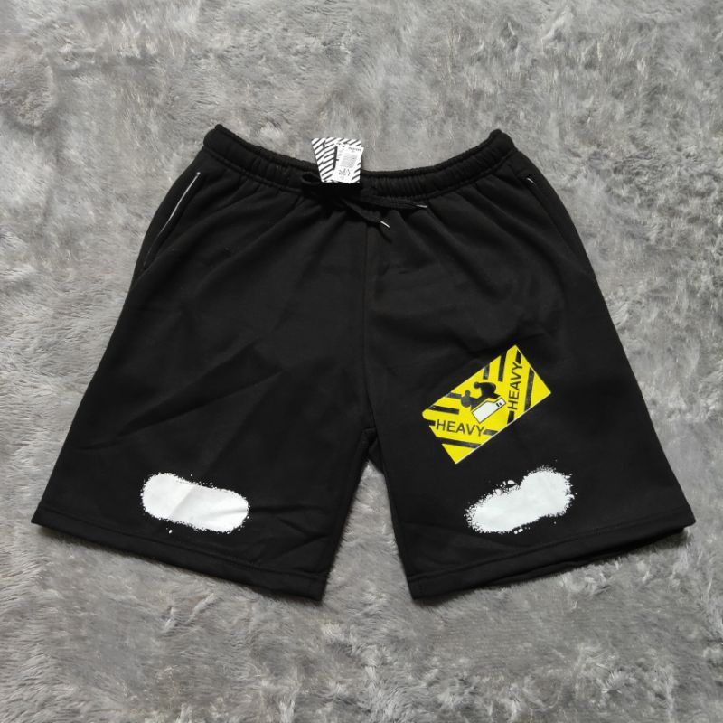 Celana Pendek Short Pants Off White Spray Mirror