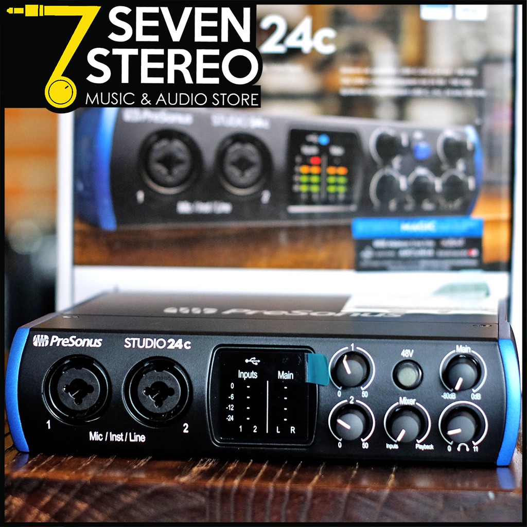 Presonus Studio 24C Audio Interface Soundcard Recording