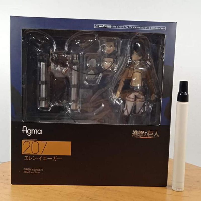 Mainan figma figure Eren yeagerFigma recast 207