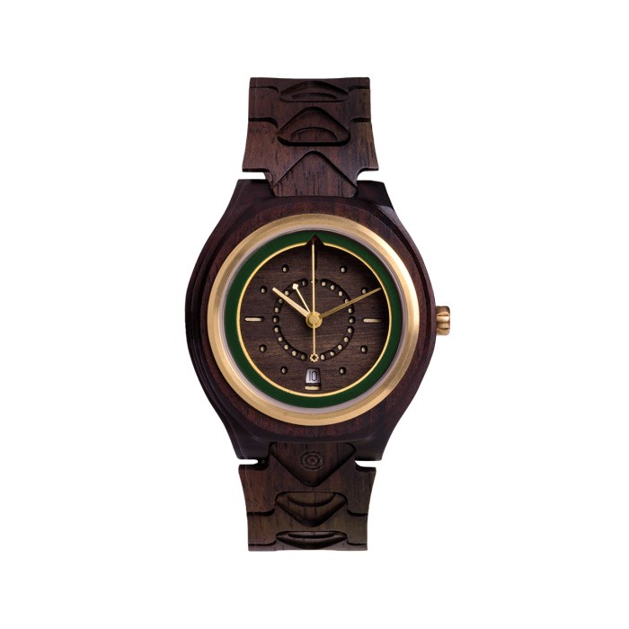 (BISA COD) Matoa Singo Jam Tangan Kayu Pria/Wanita/Unisex - Ebony
