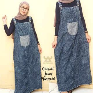 Overall Jeans  Cantik Baju  kodok  Bahan  Jeans  DRFashion 