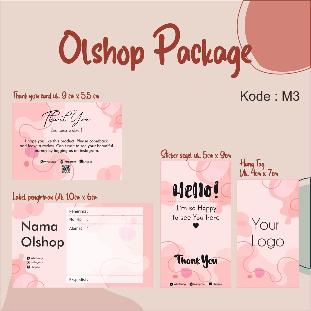 

PAKET OLSHOP / PAKET JUALAN / PAKET STICKER / PAKET THANK YOU CARD