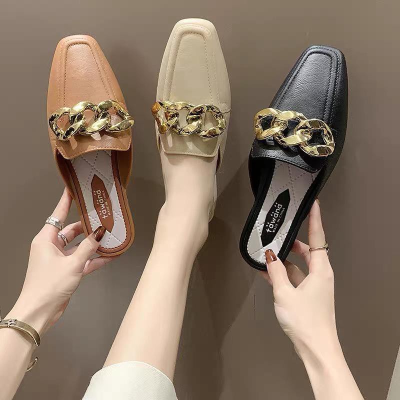 Free Box Sandal NS308 Flat Shoes Wanita Import Kasual Sandal Wanita kekinian Sepatu Termurah