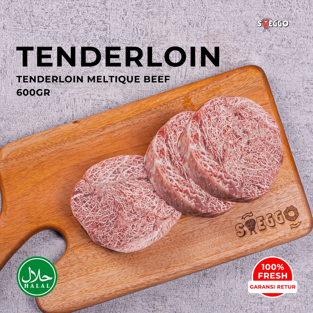 

600 Gram Tenderloin Beef Wagyu (100% HALAL DAN NIKMAT) by STEGGO