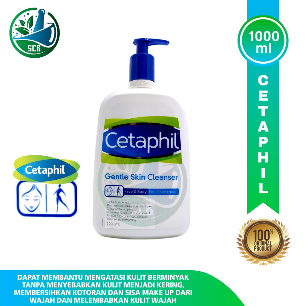 Cetaphil Gentle Skin Cleanser - Pembersih Wajah 1000 ml
