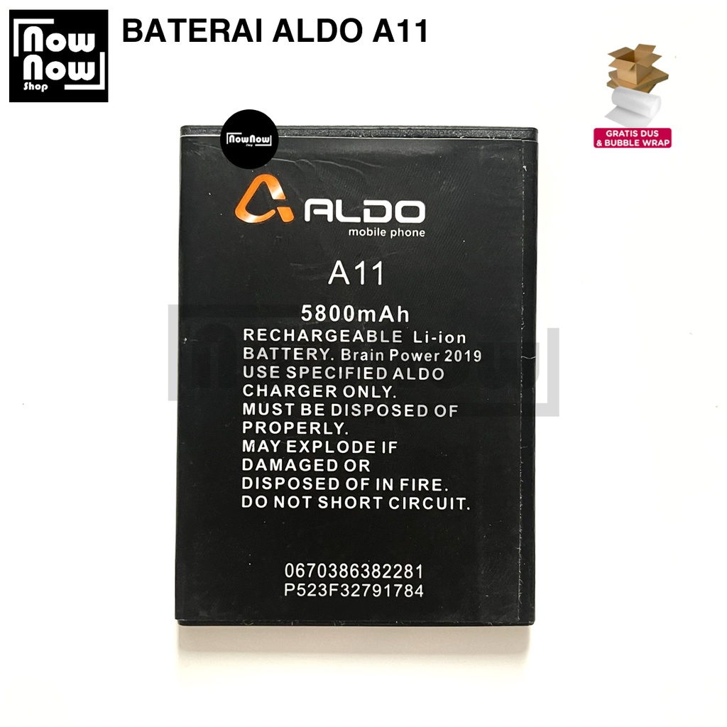 Baterai Aldo A11 Original Double Power Batre Batrai Battery Baterei HP