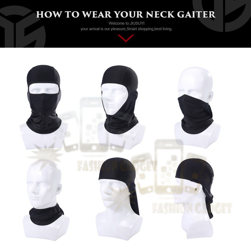 Sarung Kepala Helm Masker Ninja Full Face / Pelindung Kepala dan Wajah Masker Motor Anti Debu Polusi