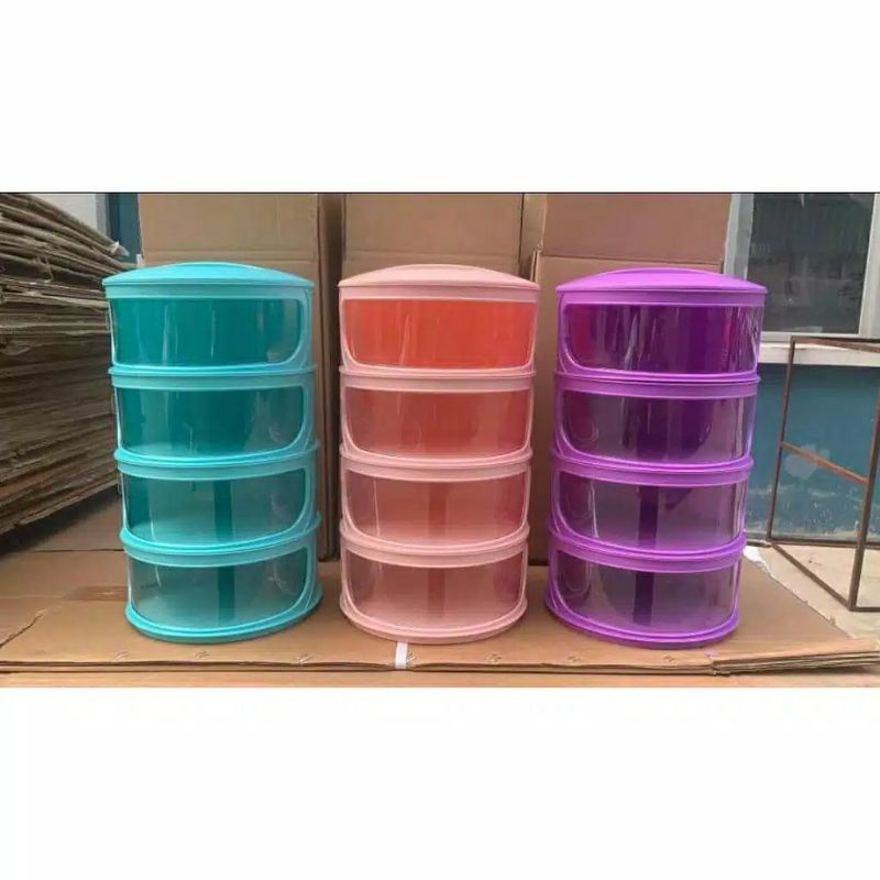 TUDUNG SAJI KEKINIAN SUSUN 4 PILIH WARNA