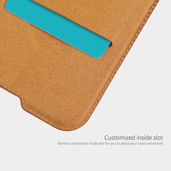 Flip Cover Oneplus 6T Nillkin Qin Leather Flip Hard Case Original