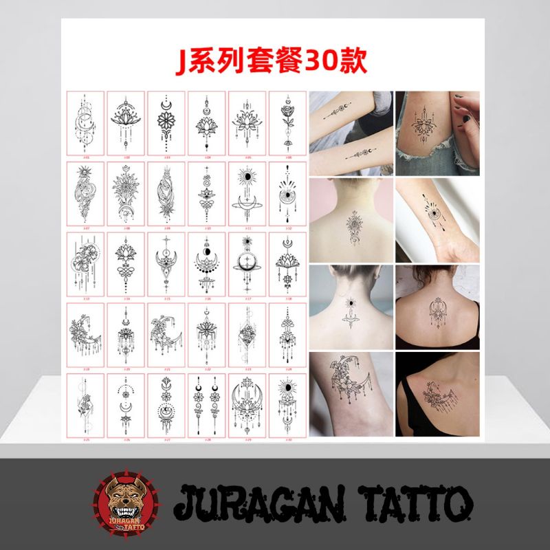 PAKET 30GAMBAR STICKER TATO TEMPORER/TATTO TEMPORARY/TATTO TEMPORER