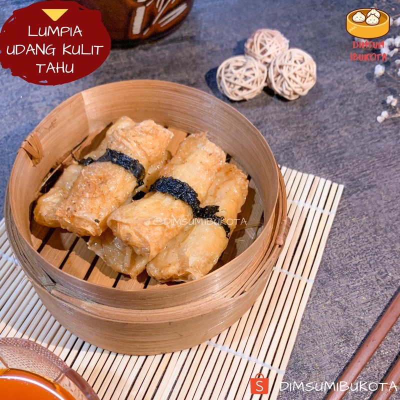 

Dimsum Premium Lumpia Udang Kulit Tahu Frozen Food- Dimsum Ibukota