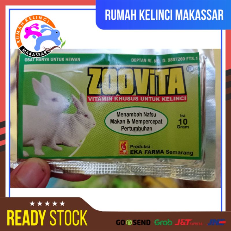 ZOOVITA Vitamin Kelinci Penambah Nafsu Makan Pertumbuhan Kelinci